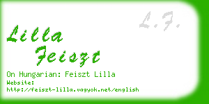 lilla feiszt business card